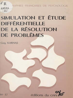 cover image of Simulation et étude différentielle de la résolution de problèmes